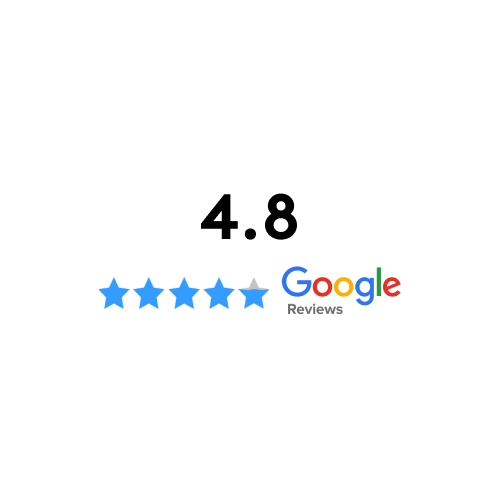 4.8 Stars on Google Reviews